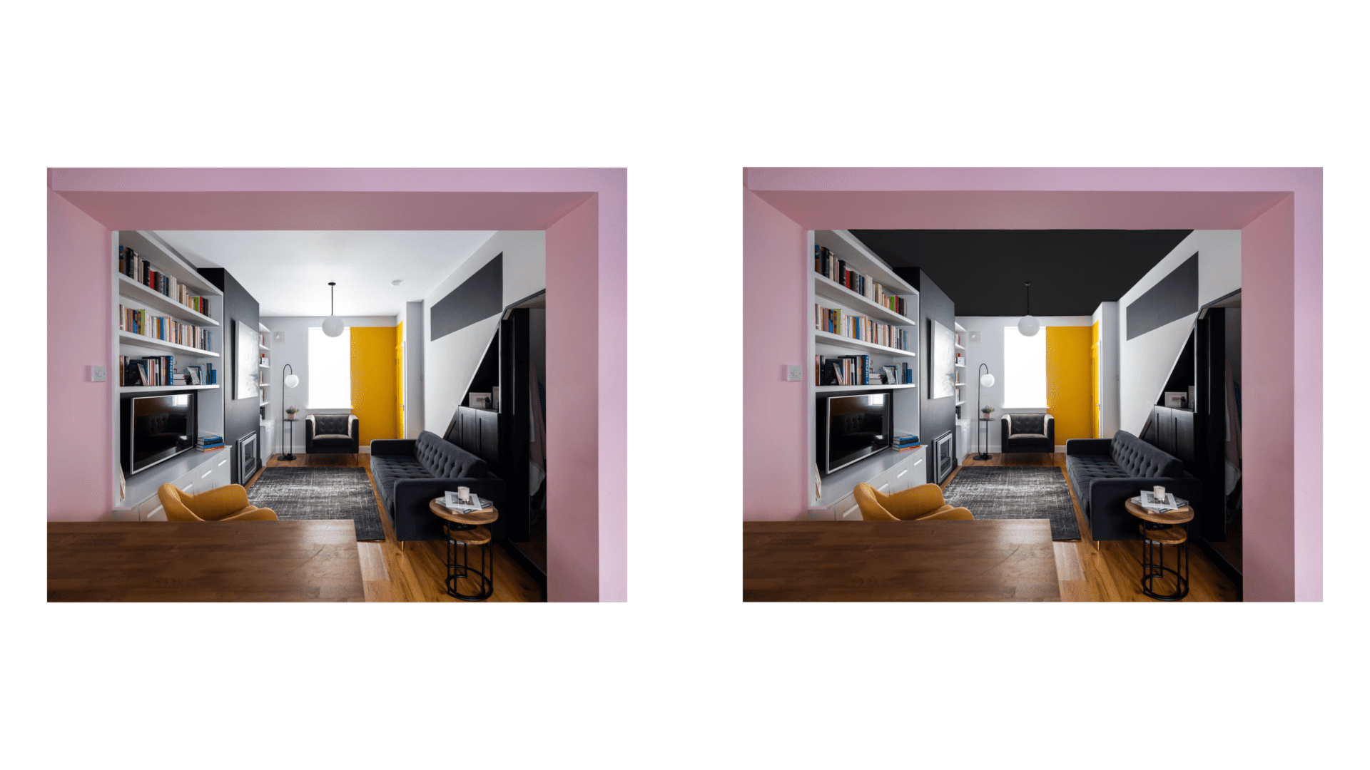 Choosing Color for Interior Design Black Ceilings Vs White Ceilings COHN 4